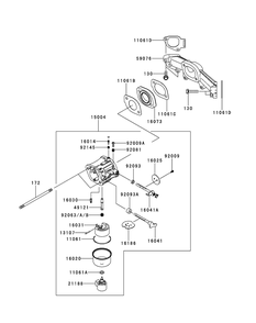 Kawasaki Fr730v-As05 Carburetor Diagram and Parts List for Z-FORCES60 (17AI5GHD-17AI5GHD010)(2012) Cub Cadet Lawn Tractor